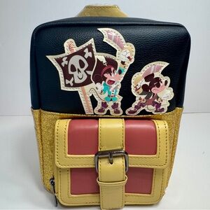 NWT. Disney Crossbody Bag - Pirates of the Caribbean mini convertible backpack